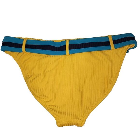 Jessica Simpson Womens Yellow And Blue Belted Tankini Bottom Size M‎ New - Picture 4 of 7